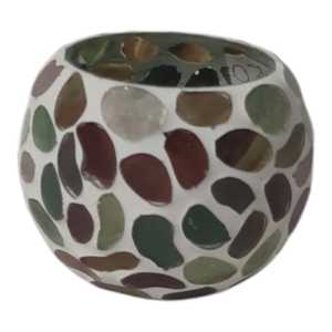 ขวดแก้วสีขาวเคลือบสีอความารีนที่สวยงามสำหรับสวนในบ้าน - Product Image 6