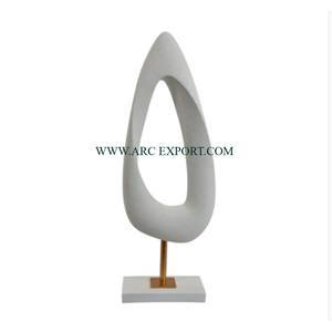 Unique Design Gold Color Tabletop Sculpture Handcrafted Tabletop Object Gifting Sculpture for Accents Metal Creative Sculpture - Product Image 5