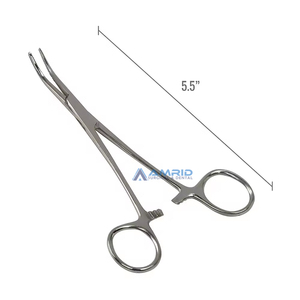 Pinzas de acero Kelly de precisión Briggs curvadas de alta calidad, mango de bloqueo Manual para procedimientos médicos, certificado CE Dental - Product Image 3