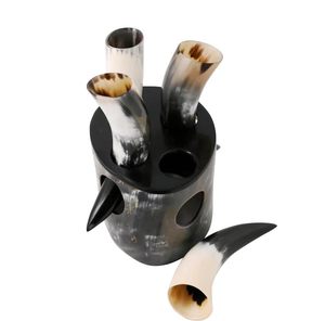 Cuerno Rústico Vikingo para Beber, Taza para Festivales Medievales, Auténtico Cuerno Vikingo para Beber Hidromiel y Cerveza, para Bares y Clubes - Product Image 6
