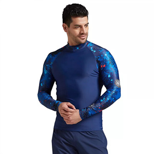 เสื้อรัดกล้ามเนื้อป้องกันรังสียูวี UPF50+ สำหรับผู้ชาย แบบสั่งทำพิเศษ แห้งเร็ว ระบายอากาศได้ดี เป็นมิตรกับสิ่งแวดล้อม ผลิตจากโพลีเอสเตอร์/ไนลอน แขนยาว - Product Image 1