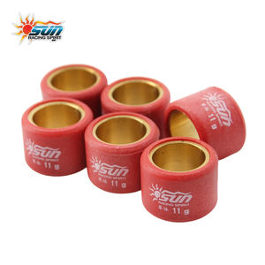 Kit de rouleaux de variateur CVT SUN Racing MIO100 pour scooter |   15x12 11G Laiton |   Fabriqué à Taïwan |   Nouveau |   Ensemble de 6 pièces |   Volant de conduite compatible | - Product Image 5