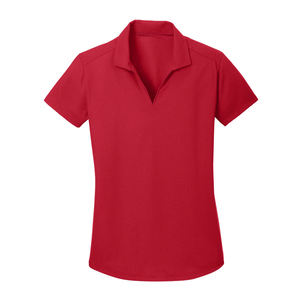 Camiseta Polo de Manga Corta Roja para Mujer, Marca Harry Johnson Production, Color Sólido, Tejido de Punto, Estilo Casual, 100% Poliéster, Largo Regular - Product Image 4