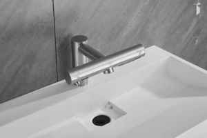 Tetch Kuaierte Distributeur de <span class=keywords><strong>savon</strong></span> lavant et séchant 3 en 1 en acier inoxydable commercial Ss304 Robinet de lavabo automatique à capteur intelligent Séche-mains - Product Image 4