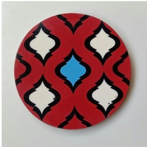 Indian handmade products Wood/Bone Coasters Home and Kitchen Dining <b>Table</b> Decorative Round <b>Slate</b> Coasters For Kitchen Decorative - Product Image 4