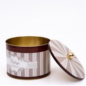 Tapa Redonda Metálica Elegante Kontensan ER1458B con Perilla de 175x130mm para Latas - Product Image 3