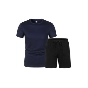 ชุดเสื้อสองชิ้นลำลองสำหรับผู้ชายชุดเสื้อกางเกงขาสั้นสำหรับผู้ชายชุดเสื้อฤดูร้อนออกแบบได้ตามต้องการ - Product Image 2