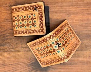 ออกแบบใหม่ยอดนิยมหนังมือ Toled กระเป๋าสตางค์ผู้ชายยาวซิปขายร้อนแฟชั่นสีน้ําตาลสไตล์ผู้ถือเงินสดของขวัญสําหรับเขา - Product Image 1