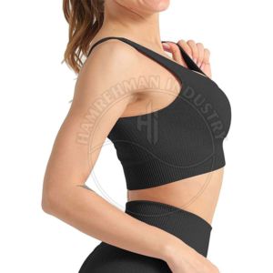 Ensemble de yoga et de fitness 2 pièces personnalisé avec logo imprimé, taille haute, séchage rapide, respirant, grandes tailles - Product Image 5