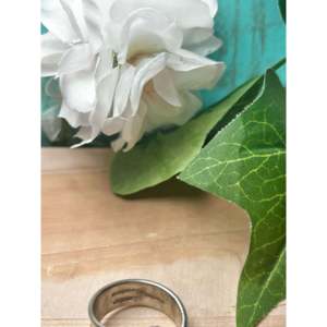 Bague ajustable Landon Secatera en argent sterling, incrustation romantique et tendance avec diamant taille ovale, plaqué or et rhodium, cadeau - Product Image 5