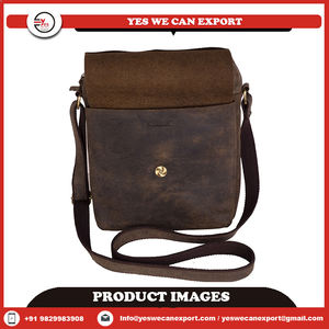 Premium Vintage bohème unisexe bandoulière en cuir sac écologique élégant à la mode fronde couverture fermeture bas prix en cuir ordinateur portable - Product Image 6