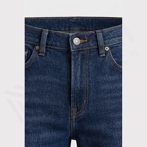 Pantalones Vaqueros Rectos de Mezclilla de Alta Calidad Personalizados al por Mayor, Pantalones Ajustados Rotos con Logotipo Personalizado para Hombre, Color Personalizado, Premium, Invierno, Otoño - Product Image 4