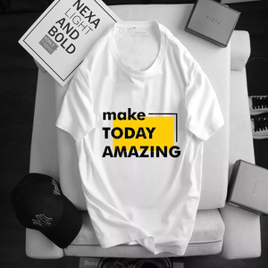 Best Vietnam-Made <b>Collarless</b> Casual Cotton T-<b>Shirt</b> 100% Cotton Short Sleeves Breathable Eco-Friendly Quick Dry Printed Daily - Product Image 6