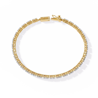 Magnifique bracelet et jonc en or 18 carats avec diamants de laboratoire, accessoire de bijouterie luxueux