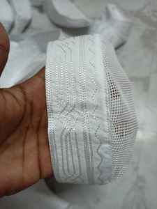 Nouveau design – Chapeau de prière musulman pour homme (Kufi/Kopiah) – 100 % coton premium, tricoté à la main, ajustable, confortable pour toutes les saisons, formel et embossé - Product Image 5