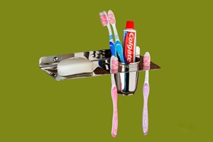 Hotel 6 Piece Bathroom Accessories Set Stainless Steel 304 Soap Dish Toilet Brush Paper Holder Robe <b>Hook</b> <b>Towel</b> Rack Bar Durable - Product Image 6