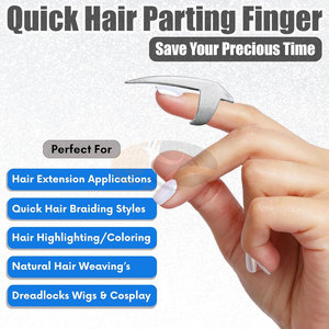 Anneaux de séparation et de coiffage des cheveux, pinces en acier inoxydable pour dreadlocks et extensions de cheveux humains, usage commercial - Product Image 2