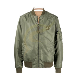 Blouson aviateur en satin de haute qualité pour hommes col à capuche toile légère saison d'hiver meilleur design pas cher en gros fabriqué au Pakistan - Product Image 3
