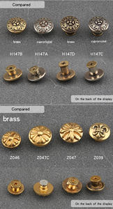 Fermoir décoratif croix en laiton blanc massif pour portefeuille goujon maroquinerie ornement sac pièces accessoires maroquinerie décoration goujons - Product Image 4