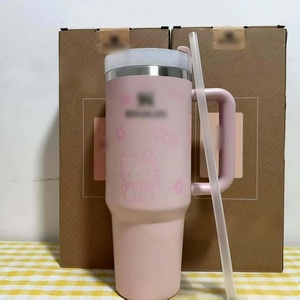 Xuyên biên giới 40oz công suất lớn 304 thép không gỉ cách nhiệt cup với New Car ống hút Ice Cream cup xử lý cốc - Product Image 6