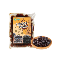 KEIFU 50g OEM/ODM Perlas de Tapioca Marrón Instantáneas, Boba Masticable para Té de Burbujas, Listas para Comer en Bolsa, Certificadas HALAL/HACCP/ISO 22000