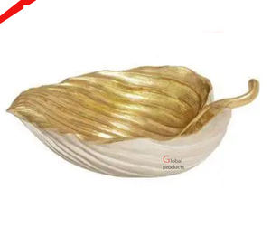 Tazón de servir de comida de Metal con forma de concha de mar de diseñador moderno, mesa de comedor decorativa - Product Image 5