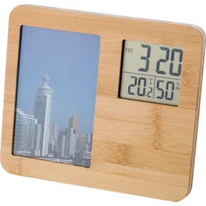 Stazione Meteo Personalizzata in Bambù per Regali Promozionali - Product Image 1