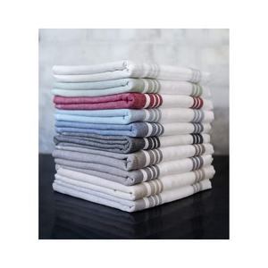 2024 imprimé solide bleu foncé couleur haute qualité à la mode brodé durable 100% coton biologique GOTS cuisine Golf ensembles de serviettes - Product Image 6