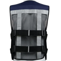 Gilet de sécurité en coton respirant, imperméable et ignifuge avec bande réfléchissante sur les bords, pour travaux de construction et circulation routière