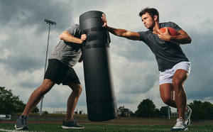 การเล่นฟุตบอลหุ่นจำลองงานหนักเหมาะสำหรับการฝึกซ้อมติดต่อฟุตบอลคิกบ็อกซิ่งศิลปะการต่อสู้และการฝึกกีฬา - Product Image 6