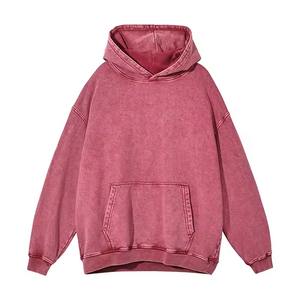 Sudadera con capucha lavada con ácido y logotipo personalizado para hombre, sudadera lavada de alta calidad con tinte de corbata Y2k, sudaderas con capucha unisex de gran tamaño - Product Image 1