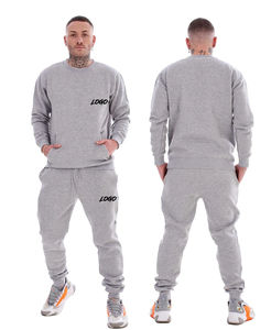 Vente flash Ensemble 2 pièces pour homme, coupe ajustée, survêtement à manches longues, couleur unie, haute qualité, respirant, léger, meilleur prix pour - Product Image 2