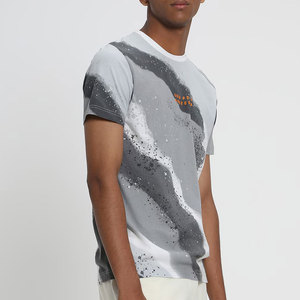 Personalizar el color y el tamaño de calidad superior de los hombres de pantalla impresa camiseta mejor ropa de verano nuevo artículo Top hombres pantalla impresa camiseta - Product Image 3