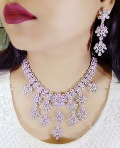 ชุดสร้อยคอพร้อมต่างหูคอลเลกชันเครื่องประดับอินเดียสำหรับเจ้าสาวที่มีคุณภาพสูง2025สินค้าหรูหราทำด้วยมือจำนวนมาก - Product Image 2