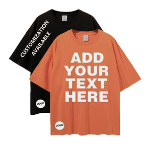 Camisetas con logotipo personalizado impreso, camisetas unisex de manga corta, camiseta teñida lisa, camiseta personalizada serigrafiada, camiseta con etiqueta privada - Product Image 2