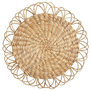 Eco-Friendly Home Decor Sustainable Custom Design Effective Water Hyacinth round <b>Plate</b> Wall Decor - Product Image 2