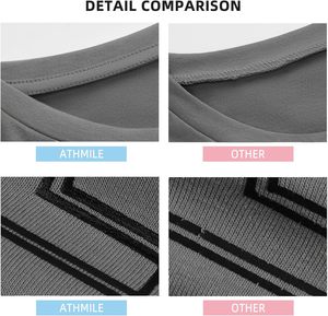 Premium 300GSM coton T-Shirt surdimensionné lourd goutte épaule Streetwear Logo personnalisé solide tricoté blanc T-Shirt en vrac en gros - Product Image 5