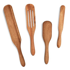 Meilleur prix spatule en bois fabricant fourniture ensemble de bois spurtle Turner outils de cuisine tout usage - Product Image 6