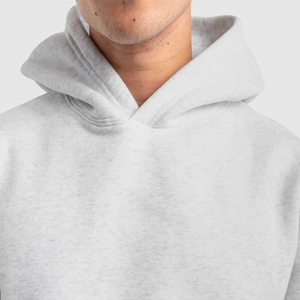 Casual Winter Hooded Sweatshirt-Embroidered Digital Fleece Adjustable Drawstring Hood Oversized Fit 100% Cotton Comfortable - Product Image 4