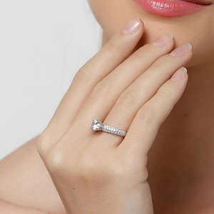 Anillos de Plata de Ley 925 de Primera Calidad para Mujer, Chapados en Rodio con Diamantes o Circonitas, Diseño Numérico, Joyería para Hombre - Product Image 6