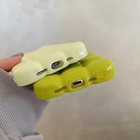 Coque Téléphone 3D Brillante Tendance Mignonne Couleur Bonbon Bloc Pain Chocolat pour iPhone 14 13 12 11 15 16 Pro Max Protection Complète