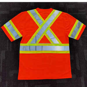Custom Logo Reflective <b>T</b> <b>Shirt</b> Men High Visibility Reflective Safety <b>Shirt</b> <b>Hi</b> <b>Vis</b> Workwear Half Sleeve Custom 2025 Men Tshirt - Product Image 3