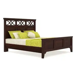 Home Vintage Designer Wooden Bed Designs Solid Wood For Living Room Customized Collection Furniture