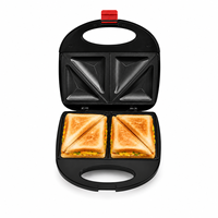Nouvelle conception de grille-pain à sandwichs double face antiadhésif 4 tranches pour la cuisine à domicile