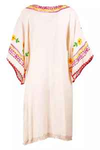 2022ขายส่งที่มีคุณภาพสูงการออกแบบแม็กซี่เย็บปักถักร้อยชุดฤดูใบไม้ผลิครึ่งแขนชุดเม็กซิกัน - Product Image 4