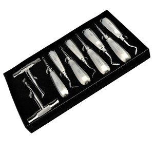 Kit de 10 Elevadores de Raíz Dentales Manuales de Acero Inoxidable para Extracción Quirúrgica, Elevación de Raíces y Endodoncia - Product Image 3