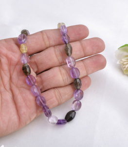 พลอยอเมทิสต์หลากสีธรรมชาติ 139.30 กะรัต พลอยอเมทิสต์แฟนซีหลากสีธรรมชาติ สำหรับทำเครื่องประดับชั้นดี สร้อยคอพลอย - Product Image 4