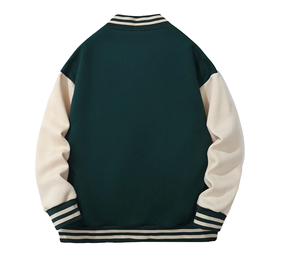 Chaqueta Bomber Estilo Universitario Auténtica, Unisex, de Lona, para Invierno, con Cuello Alto, Logotipo Frontal, Capucha, Secado Rápido, para Amantes del Streetwear - Product Image 2