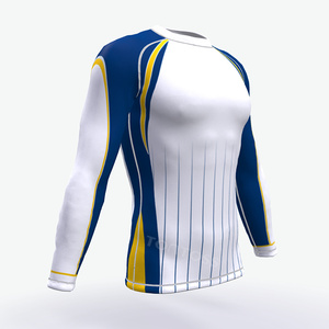 Vente en gros d'usine Chemises de compression à manches longues et à séchage rapide pour hommes Rash Guard Fitness Wear Bjj MMA Rashguard - Product Image 5