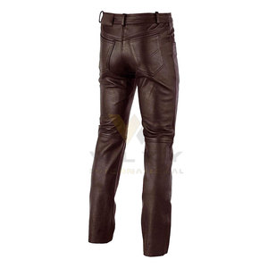 Pantalons en cuir de nouvelle conception pour la vente en ligne, pantalons en cuir grande taille, pantalons en cuir pour hommes personnalisés - Product Image 5